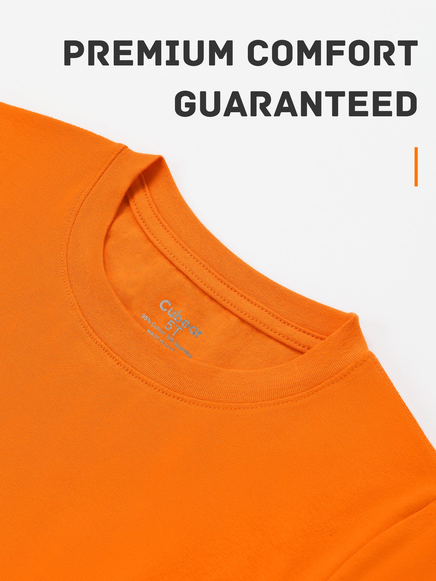 Cubear 5 Pack Toddler Boys' Pocket Short-Sleeve Cotton Crew Neck Shirts Solid Pocket T-Shirts